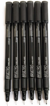 Picture of Brustro Fineliner Pen set of 6