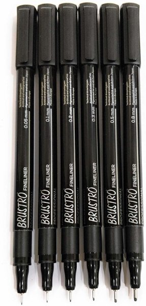 Picture of Brustro Fineliner Pen set of 6