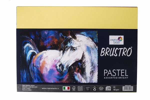 Picture of Brustro Pastel Assorted-Bright Paper 160gsm A3 (20 Sheets)