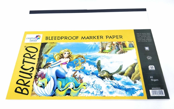 Picture of Brustro Bleedproof Marker Paper A3 70gsm (50 Sheets)