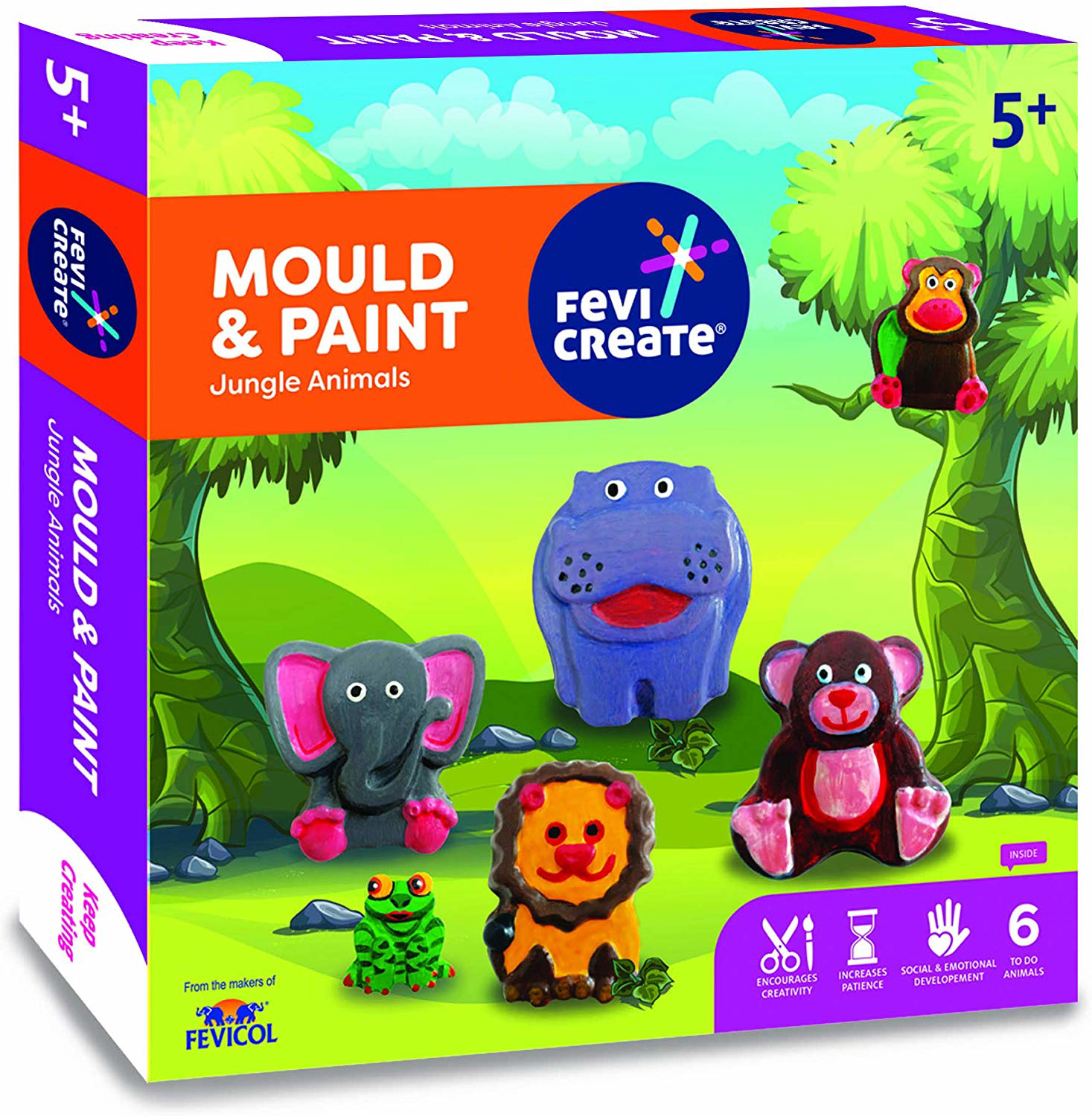 htconline.in| Mould & Paint Jungle Animals