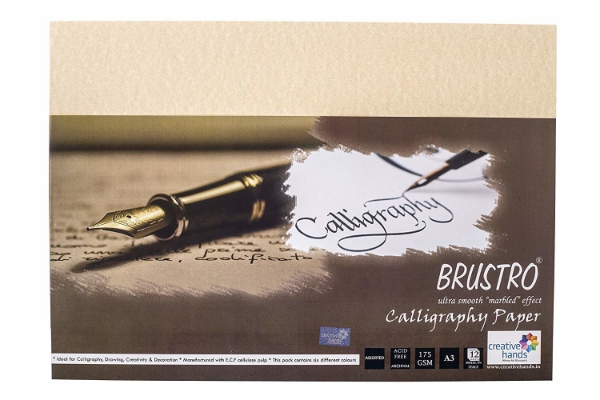 Picture of Brustro Calligraphy Paper 175gsm A3 (Assorted Pack of 12)