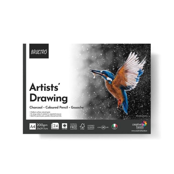 Brustro Artists Drawing Pad 200gsm A4 ( 24 Sheets) 21x29