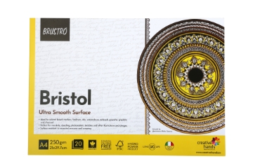 Picture of Brustro Bristol Ultra Smooth Surface Pad 250gsm A4 (20 Sheets)