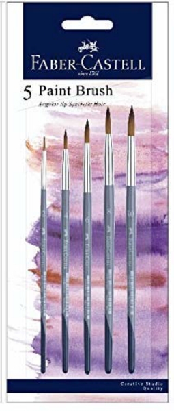 Picture of Faber Castell Synthetic Round Brush - Set of 5