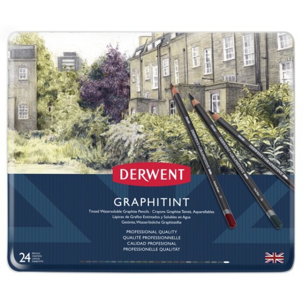 Picture of Derwent Graphitint Pencils - Tin of 24