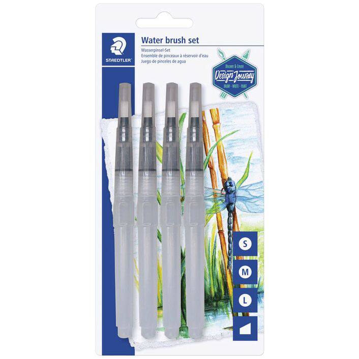 Staedtler Water Brush Pen Set of 4