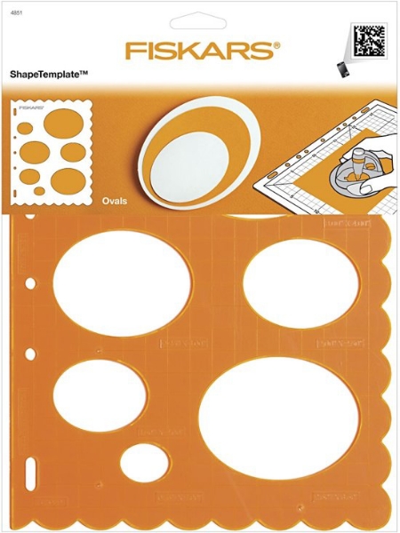 Picture of 4851 Fiskars Plastic Shape Template Ovals