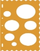 Picture of 4851 Fiskars Plastic Shape Template Ovals