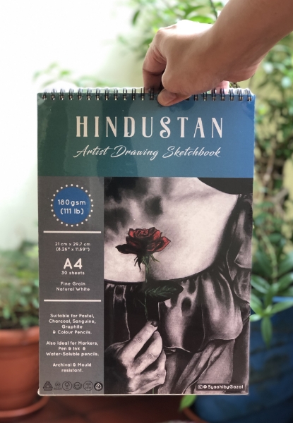 Picture of Hindustan Artist Drawing Sketchbook 180Gsm-A4 (30 Sheets) Spiral Bound