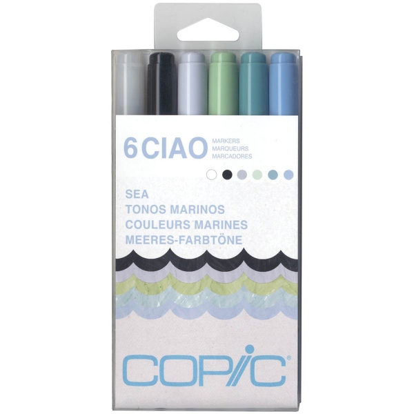 Picture of Copic Sketch Marker - Set of 6 (Sea)
