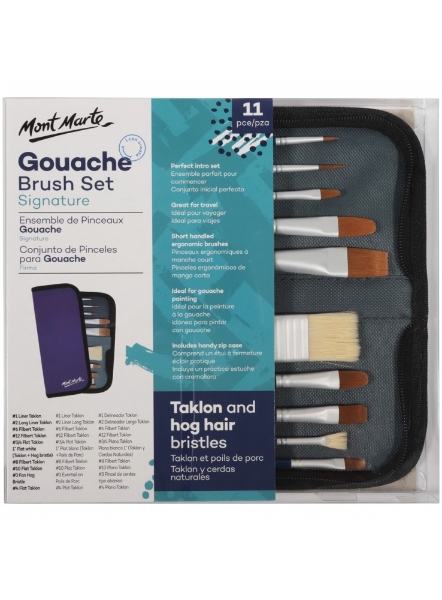 Picture of Mont Marte Gouache Brush - Set of 11