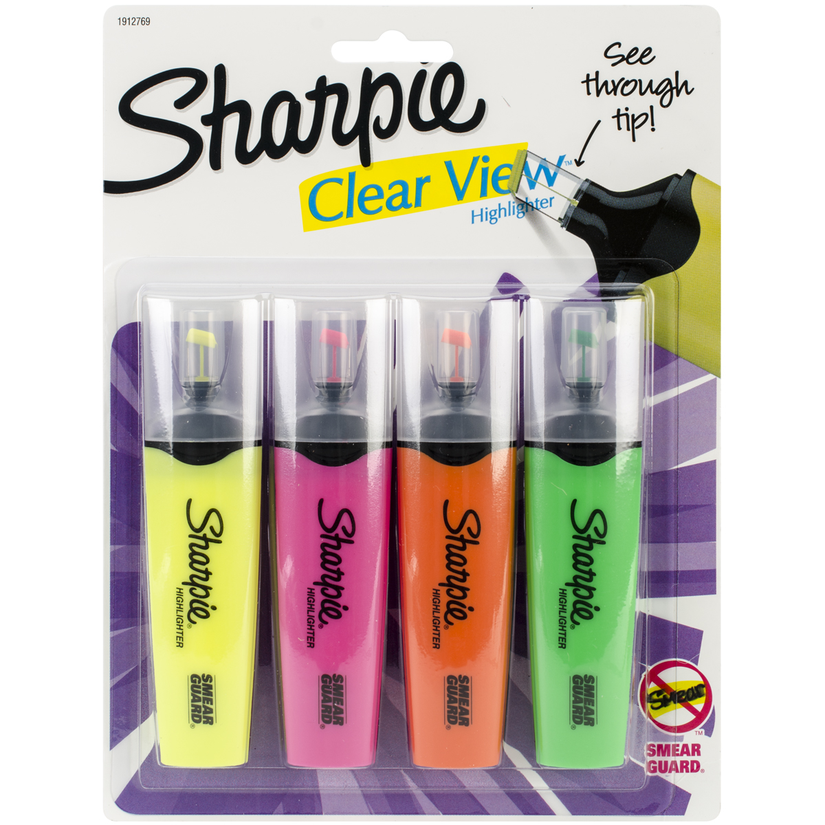 Sharpie Clear view Highlighter Medium Set of 4