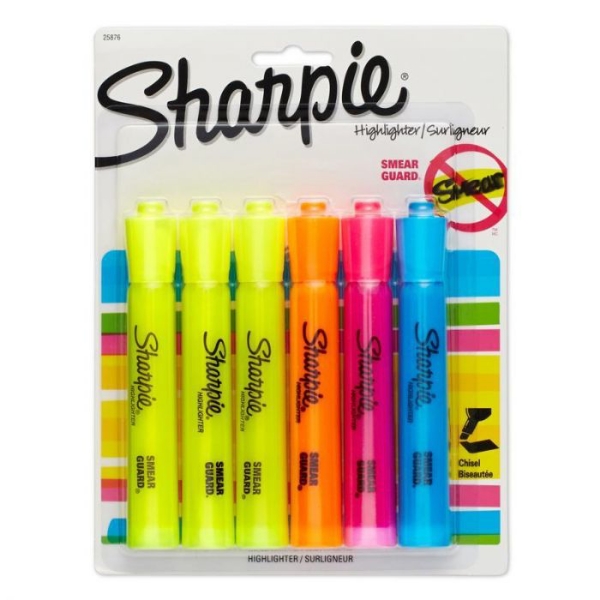 Sharpie Highlighter/Surligneur Set of 6