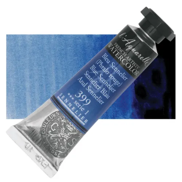 Picture of Sennelier l'Aquarelle Watercolor Series-1 10ml Blue Sennelier (399)