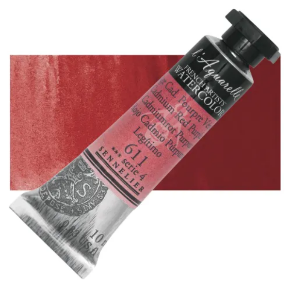 Picture of Sennelier l'Aquarelle Watercolor Series-4 10ml Cadmium Red Purple (611)