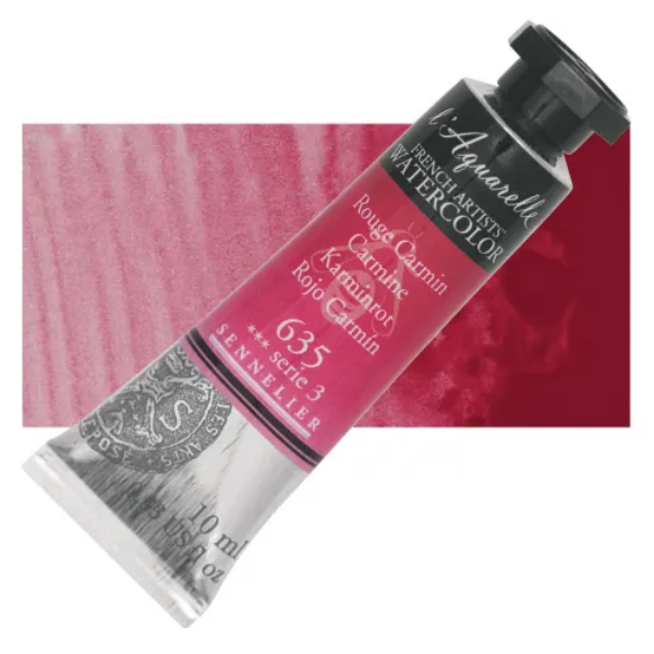 Picture of Sennelier l'Aquarelle Watercolor Series-3 10ml Rouge Carmine (635)