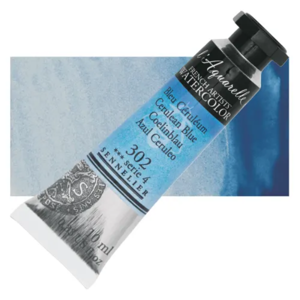 Picture of Sennelier l'Aquarelle Watercolor Series-4 10ml Cerulean Blue (302)