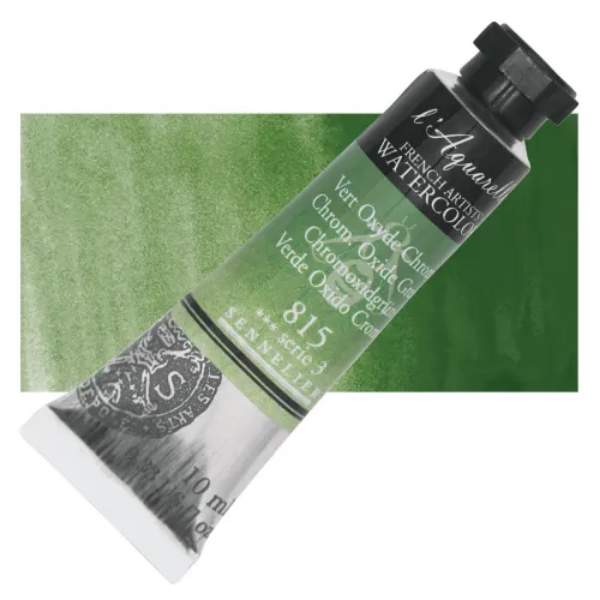 Picture of Sennelier l'Aquarelle Watercolor Series-3 10ml Chromium Oxide Green (815)
