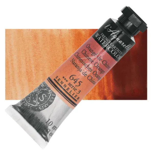 Picture of Sennelier l'Aquarelle Watercolor Series-3 10ml Chinese Orange (645)