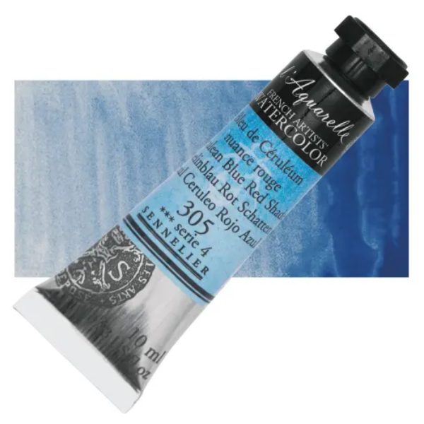 Picture of Sennelier l'Aquarelle Watercolor Series-4 10ml Cerulean Blue Red Shade (305)