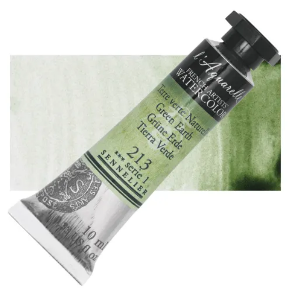 Picture of Sennelier l'Aquarelle Watercolor Series-1 10ml Green Earth (213)