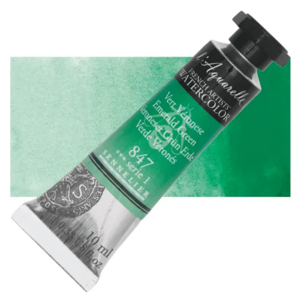Picture of Sennelier l'Aquarelle Watercolor Series-1 10ml Emerald Green (847)