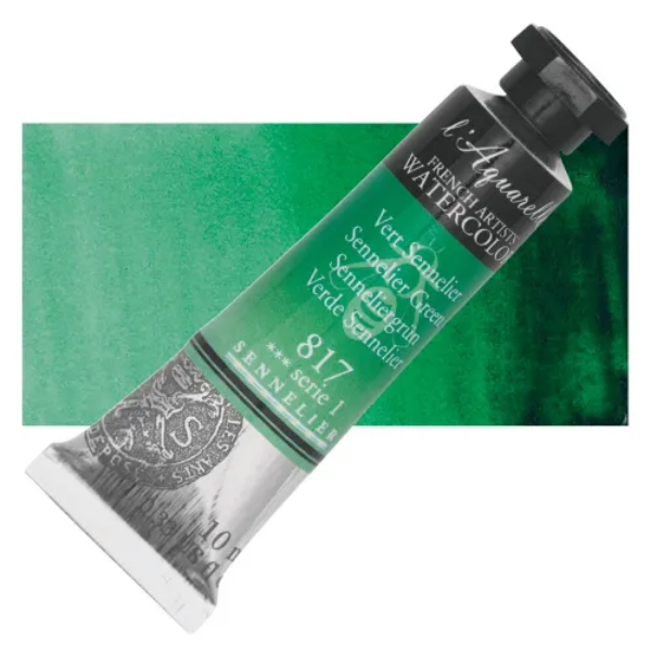 Picture of Sennelier l'Aquarelle Watercolor Series-1 10ml Sennelier Green (817)