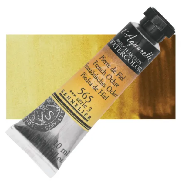 Picture of Sennelier l'Aquarelle Watercolor Series-3 10ml French Ochre (565)