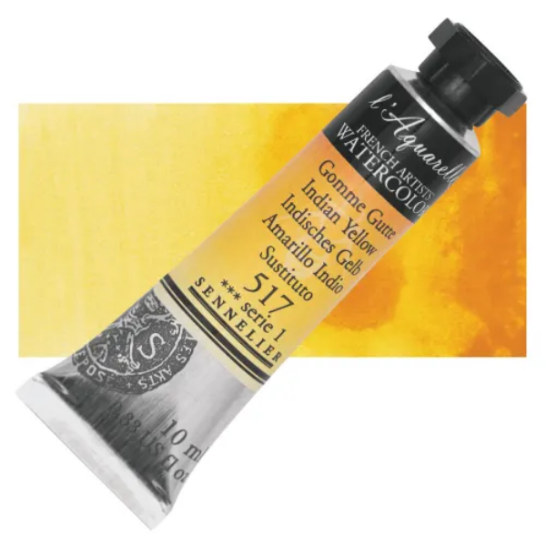 Picture of Sennelier l'Aquarelle Watercolor Series-1 10ml Indian Yellow (517)