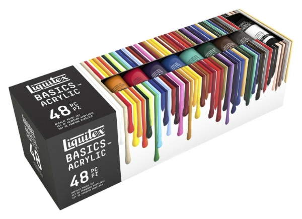 Picture of Liquitex Basics Acrylic Colours - Set of 48 (22ml)