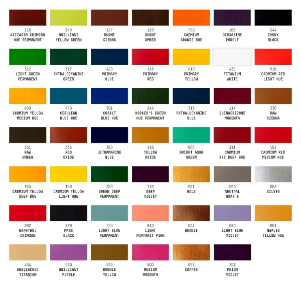 Picture of Liquitex Basics Acrylic Colours - Set of 48 (22ml)
