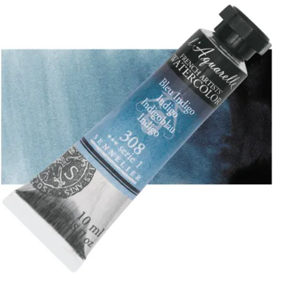 Picture of Sennelier l'Aquarelle Watercolor Series-1 10ml Indigo (308)