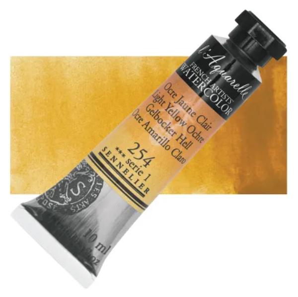 Picture of Sennelier l'Aquarelle Watercolor Series-1 10ml Light Yellow Ochre (254)
