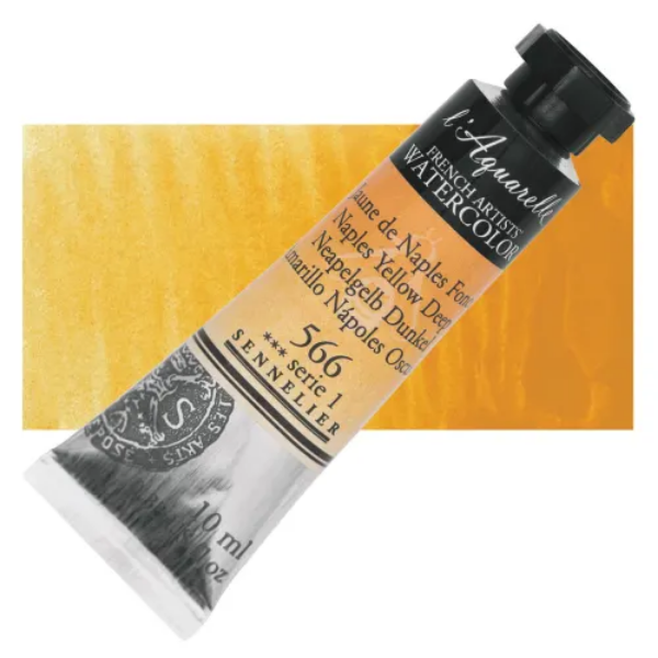 Picture of Sennelier l'Aquarelle Watercolor Series-1 10ml Naples Yellow Deep (566)