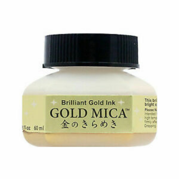 Picture of Kuretake Brilliant Gold Ink 60ml (Gold Mica)