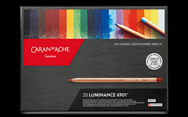 Caran d'Ache Luminance Colored Pencils - Set of 20