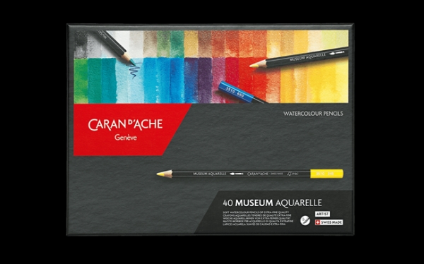 Picture of Caran d'Ache Museum Aquarelle Watercolour Pencil - Set of 40