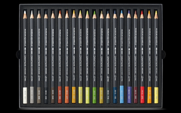 Picture of Caran d'Ache Museum Aquarelle Watercolour Pencil - Set of 20 (Landscape  Assortment)