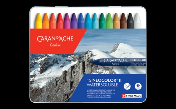 Picture of Caran d'Ache Neocolor Pastel-II  - Set of 15 (Water-Soluble)