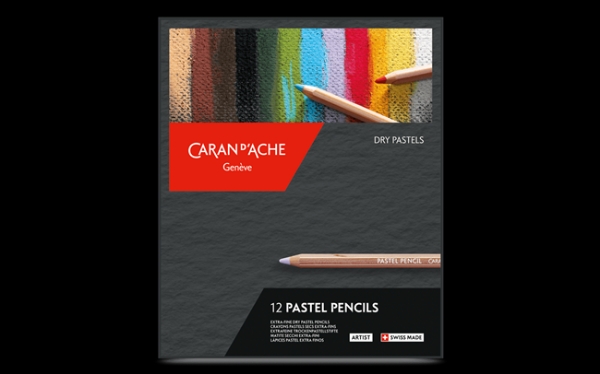 Picture of Caran d'Ache Artist Pastel Pencils - Set of 12 (Dry Pastel)