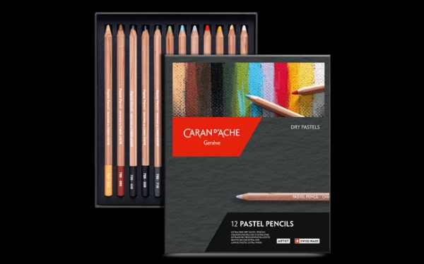 Picture of Caran d'Ache Artist Pastel Pencils - Set of 12 (Dry Pastel)