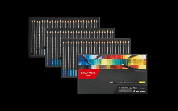 Picture of Caran d'Ache Museum Aquarelle Watercolour Pencil - Set of 76