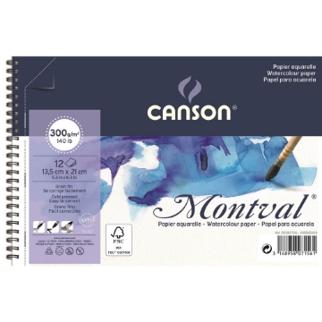 Picture of Canson Montval Spiral Album CP 300 gsm 13.5x21cm