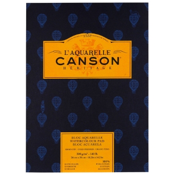 Picture of Canson L'Aquarelle Heritage Pad WC 300 gsm CP  26x36                                                                                                                                                                                                                                                                                                                           