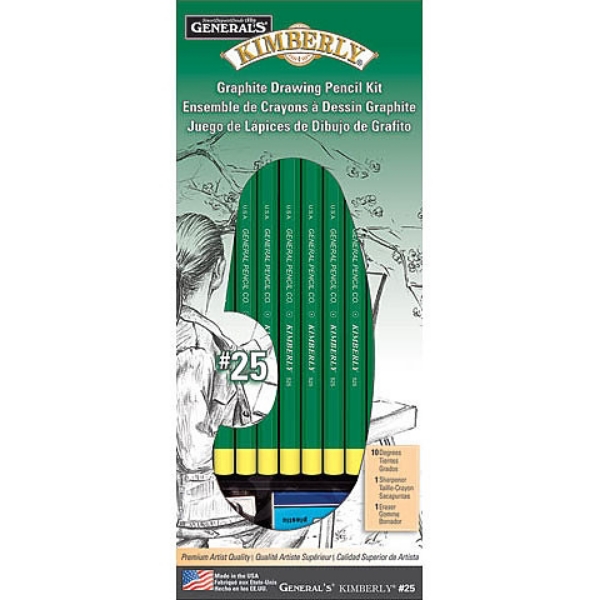 Picture of Generals Kimberly Graphite Drawing Pencil Kit - Pack of 12