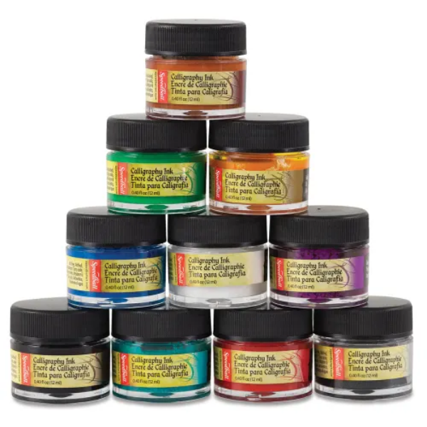 Picture of Speedball Calligraphy Ink Palette Kit - Set of 10 (12ml)