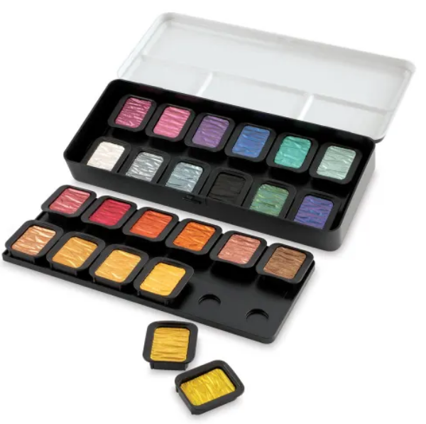 Picture of FINE TEC Pearlescent Colours Set of 24 Metal Box (F2400S)