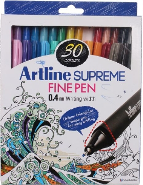 Picture of Artline Supreme Fine Pen 0.4mm Set Of 30