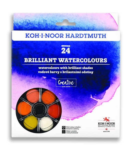 Picture of Kohinoor Hardtmuth Brilliant Watercolours 24 Shades